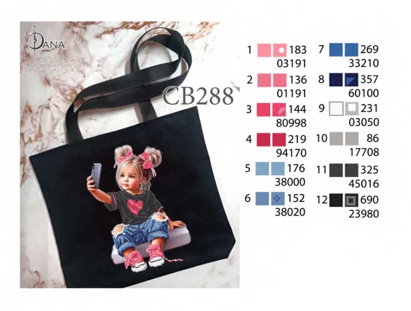 Photo 2 The need for beads Eco bags shopper with beaded embroidery DANA CB-288