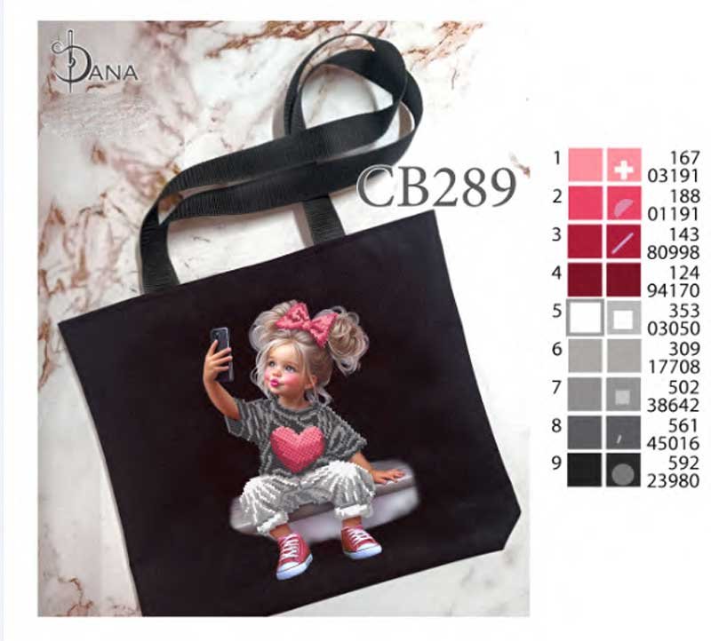 Photo 2 The need for beads Eco bags shopper with beaded embroidery DANA CB-289
