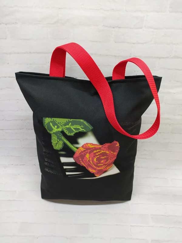 Photo Eco bags shopper with beaded embroidery DANA CB-31