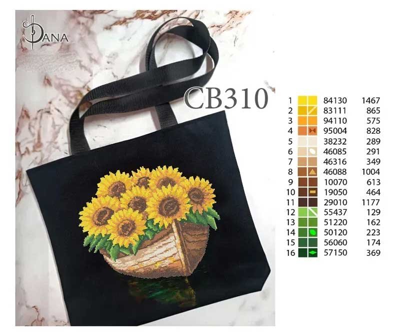 Photo 2 The need for beads Eco bags shopper with beaded embroidery DANA CB-310