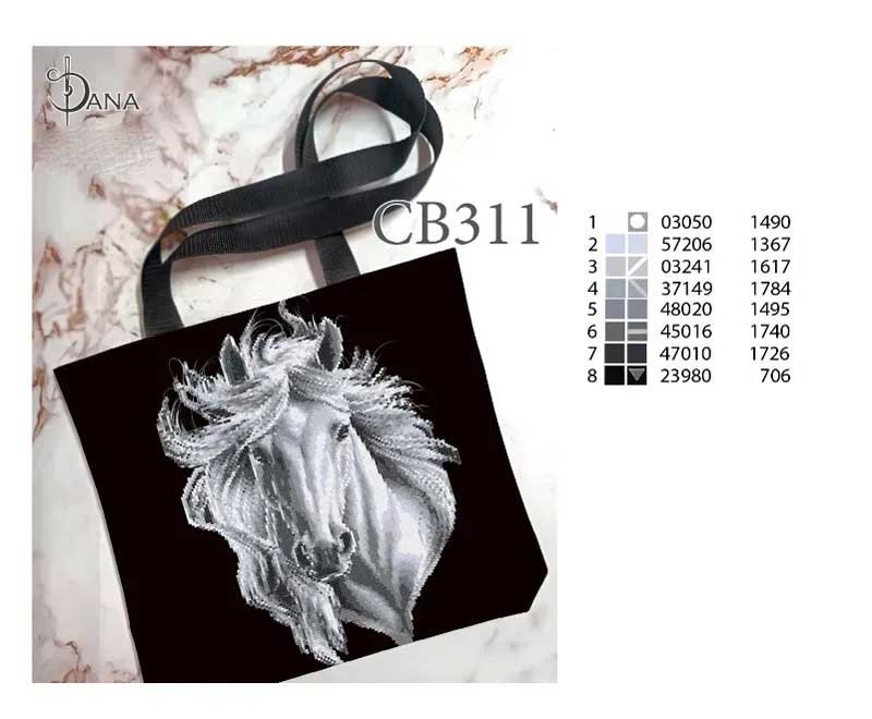 Photo 2 The need for beads Eco bags shopper with beaded embroidery DANA CB-311