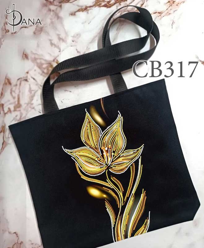 Фото Эко сумки шоппер с вышивкой из бисера ДАНА СВ-317
