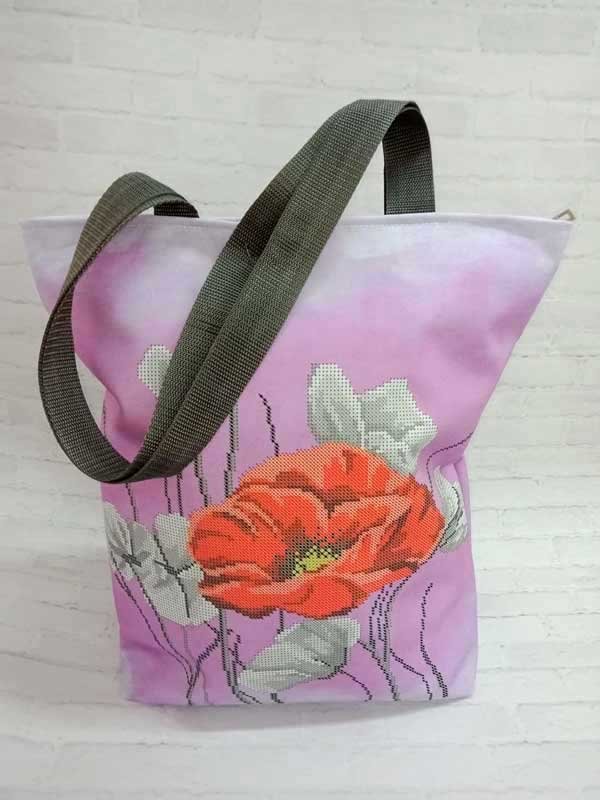 Photo Eco bags shopper with beaded embroidery DANA CB-44