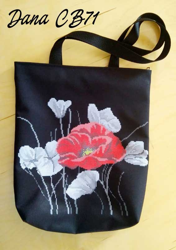 Photo Eco bags shopper with beaded embroidery DANA CB-71