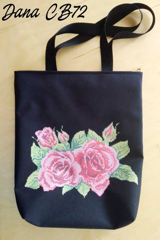 Photo Eco bags shopper with beaded embroidery DANA CB-72
