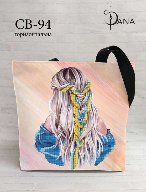 Photo Eco bags shopper with beaded embroidery DANA CB-94