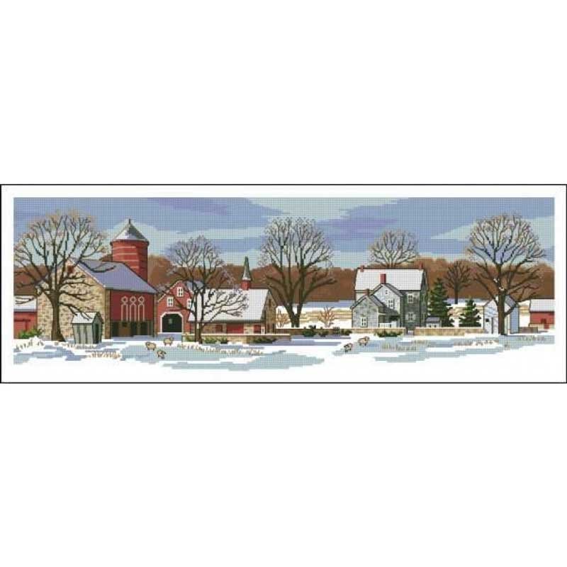 Foto Cross Stitch Kits Dimensions 03841 Scenic Farm