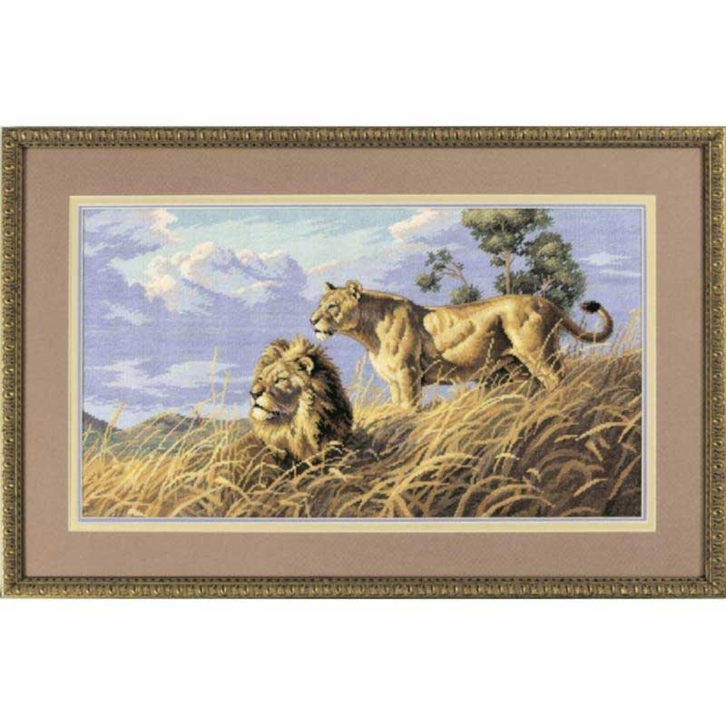 Foto Cross Stitch Kits Dimensions 03866 African Lions