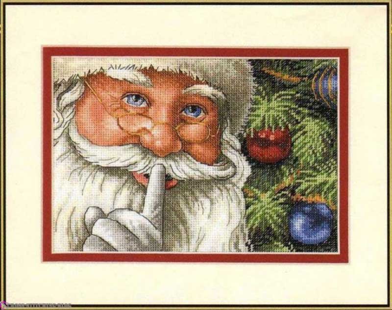 Foto Cross Stitch Kits Dimensions 08799 The Secret of Santa
