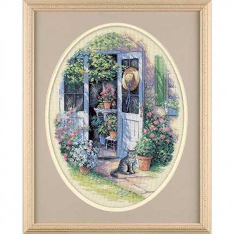 Foto Cross Stitch Kits Dimensions 35124 Garden Door