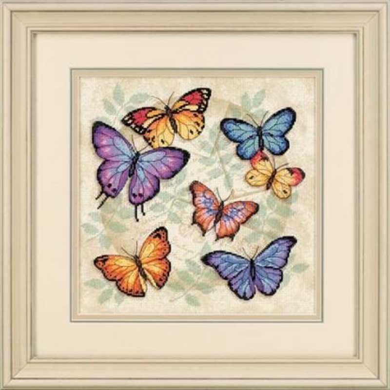 Foto Cross Stitch Kits Dimensions 35145 Butterfly Profusion