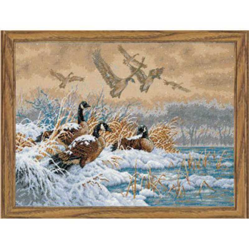 Foto Cross Stitch Kits Dimensions 35205 Winter Retreat