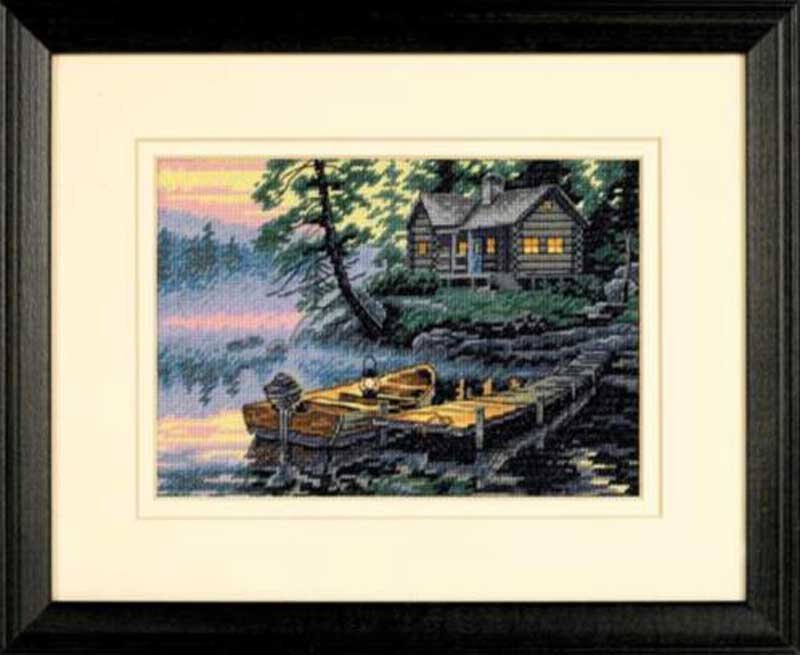 Foto Cross Stitch Kits Dimensions 65091 Morning lake