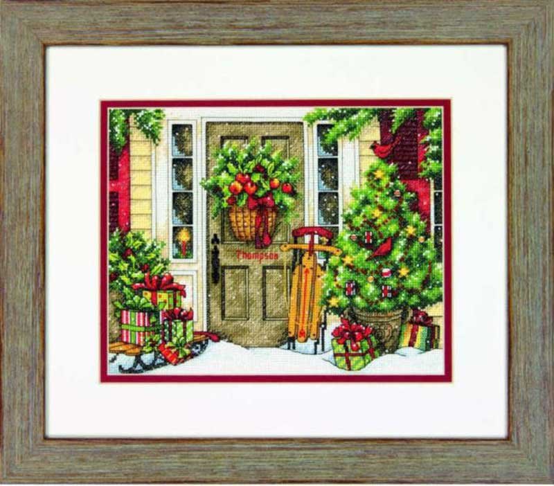 Foto Cross Stitch Kits Dimensions 70-08961 Home for the Holidays