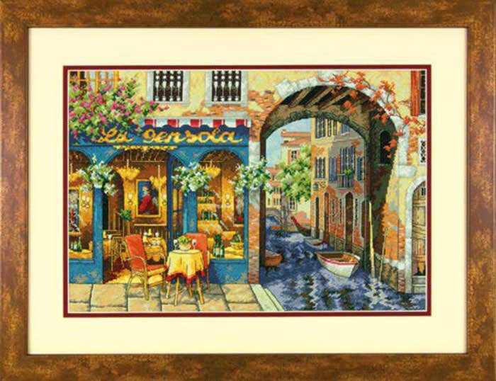 Foto Cross Stitch Kits Dimensions 70-35306 Charming Waterway