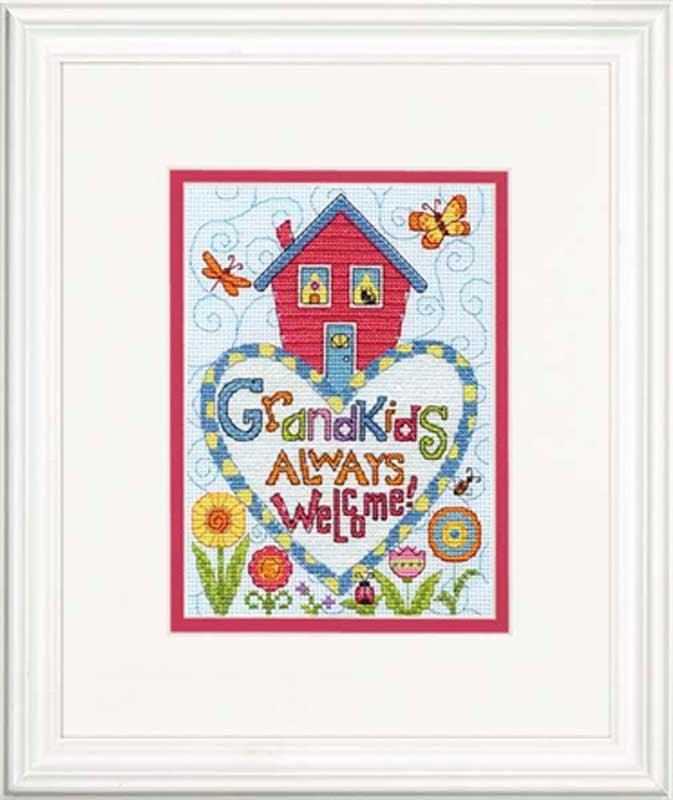 Foto Cross Stitch Kits Dimensions 70-65188 Grandkids