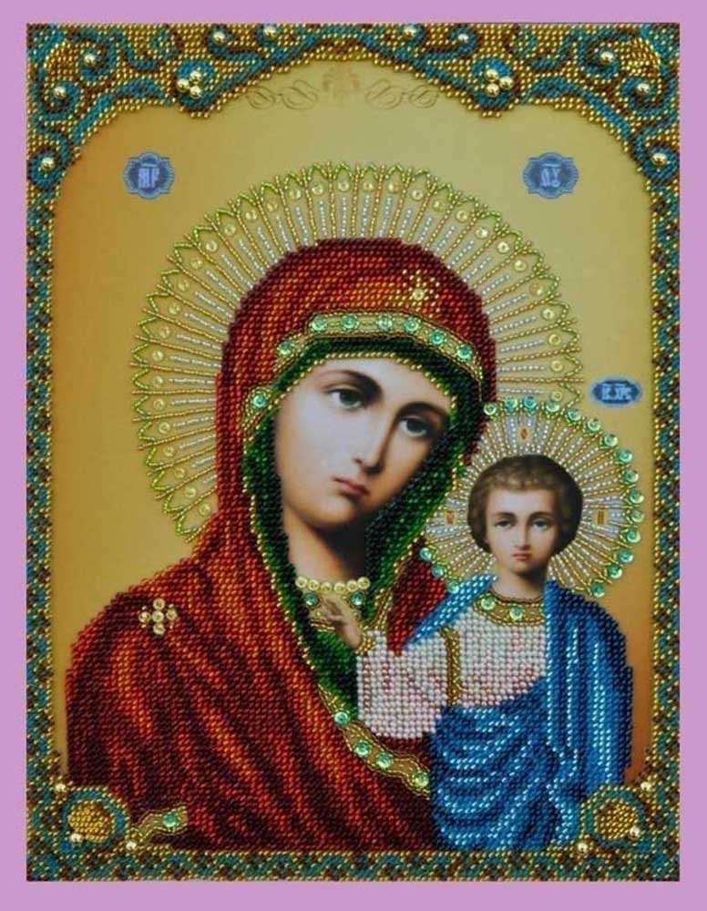 Фото Набор вышивки бисером Картины Бисером Р-108 Казанская Икона Божией Матери