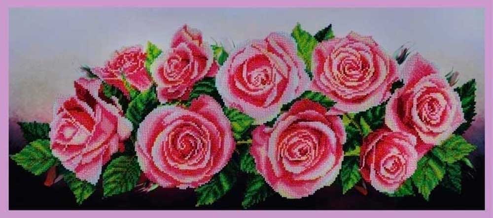 Фото Набір вишивки бісером Картини Бісером Р-214 Рожеве настрій