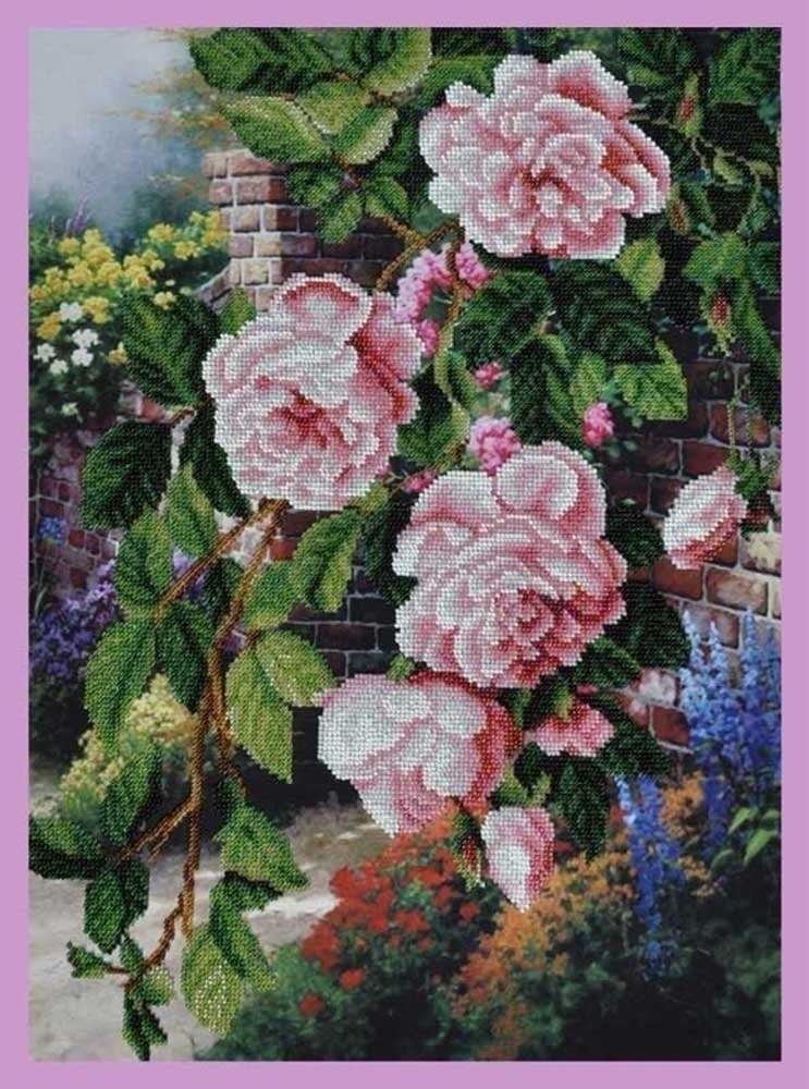 Фото Набір вишивки бісером Картини Бісером Р-233 Квіти в саду