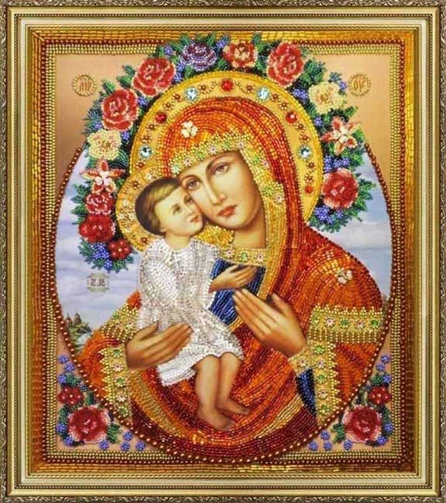 Фото Набір вишивки бісером Картини Бісером Р-286 Жировицька ікона Божої Матері