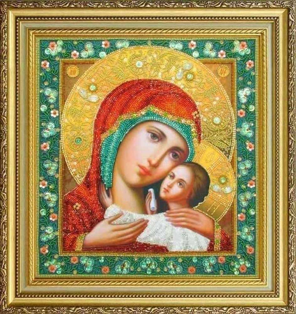 Фото Набір вишивки бісером Картини Бісером Р-313 Ікона Божої Матері Касперівська