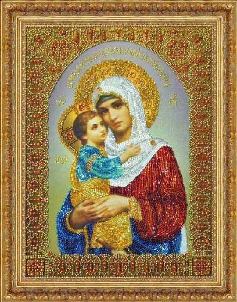 Фото Набір вишивки бісером Картини Бісером Р-326 Ікона Божої Матері Стягнення загиблих