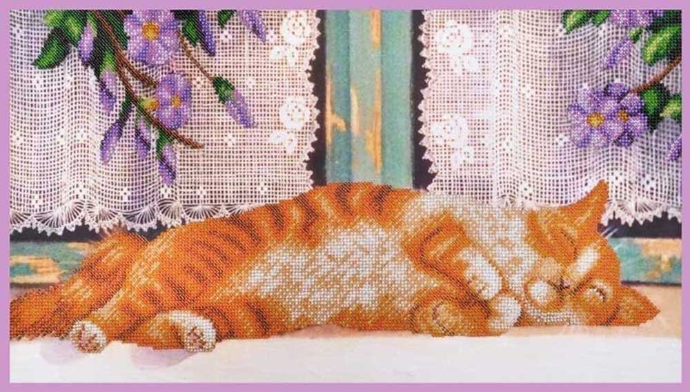 Фото Набір вишивки бісером Картини Бісером Р-351 Рудий кіт