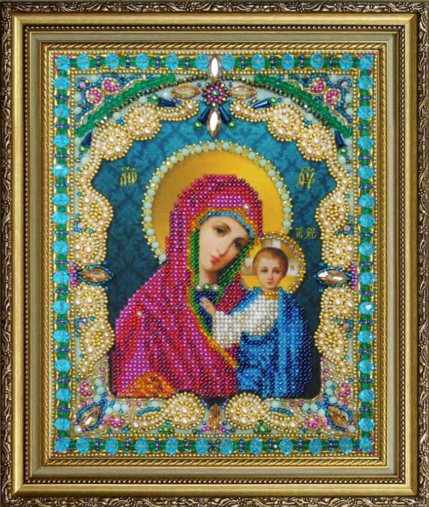 Фото Набір вишивки бісером Картини Бісером Р-409 Казанська Ікона Божої Матері
