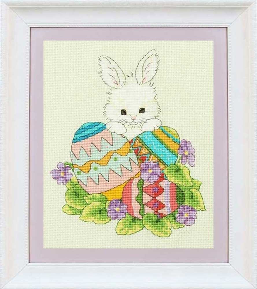 Фото Набір для вишивання хрестиком OLanTА VN-073 Великодній заєць
