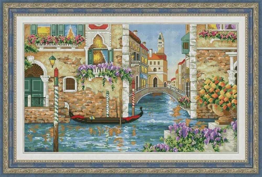 Photo Cross Stitch Kits OLanTА VN-115 Venetian canals