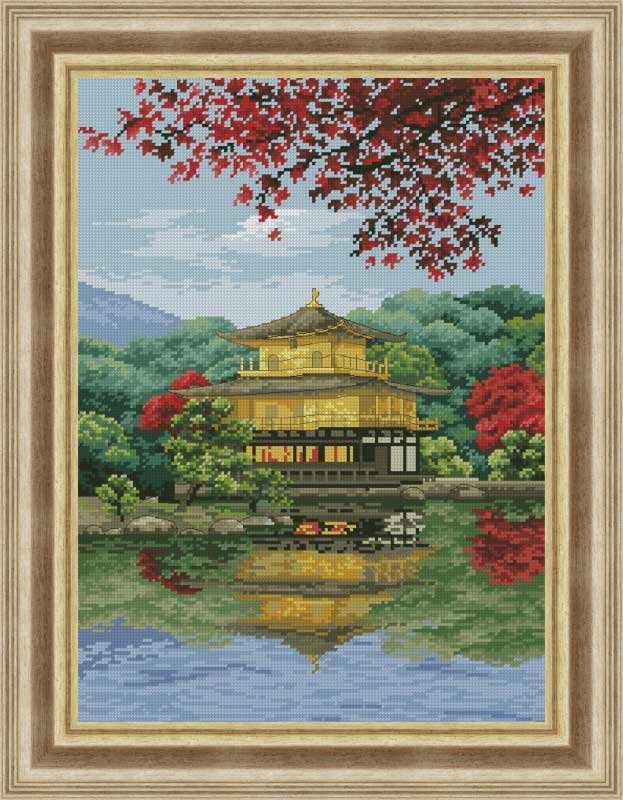 Photo Cross Stitch Kits OLanTА VN-167 Golden Temple