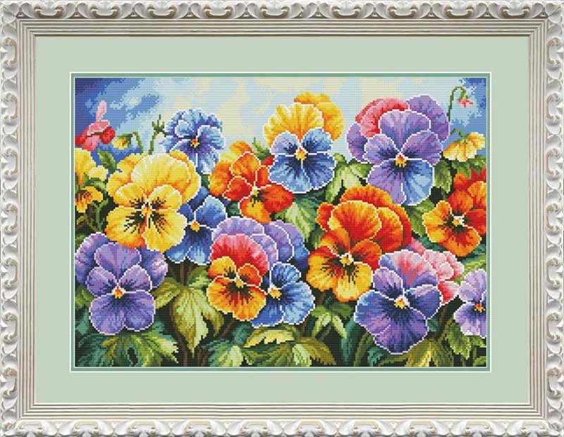 Photo Cross Stitch Kits OLanTА VN-225 Bright viola