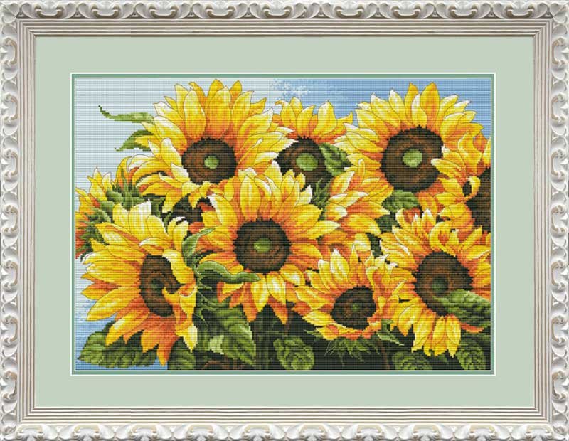 Photo Cross Stitch Kits OLanTА VN-232 Sunflowers