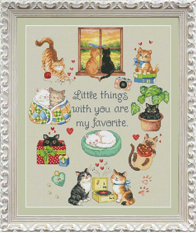 Фото Набір для вишивання хрестиком OLanTА VN-274 Улюбленці