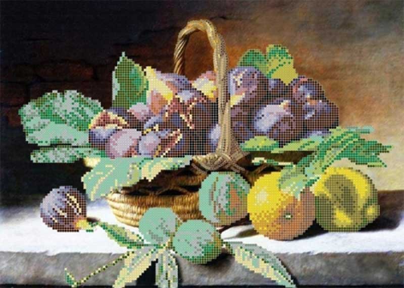 Фото Схема для вышивки бисером Картины Бисером S-185 Инжир с лимоном