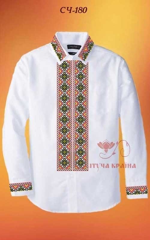 Photo Blank for men's embroidered shirt Kvitucha Krayna SCH-180 _