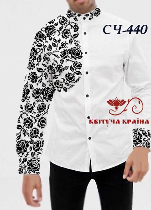Photo Blank for men's embroidered shirt Kvitucha Krayna SCH-440 _