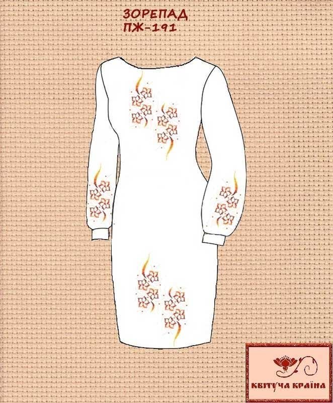 Фото Заготовка плаття вишиванки Квітуча Країна ПЖ-191 Зорепад