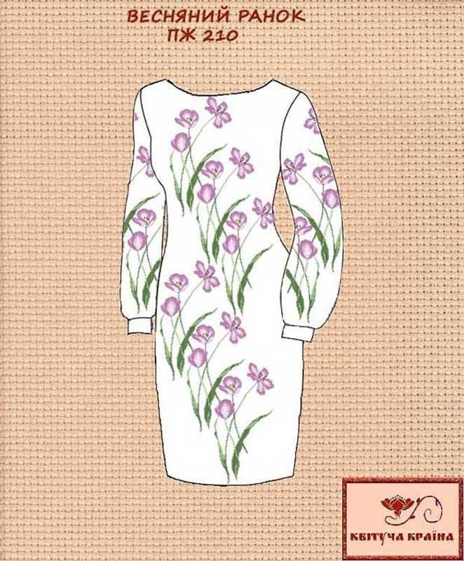 Photo Blank embroidered dress Kvitucha Krayna PZH-210 Spring morning