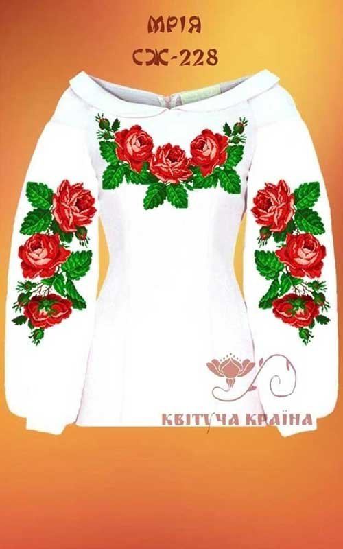 Photo Blank embroidered shirt for women  SZH-228 Dream