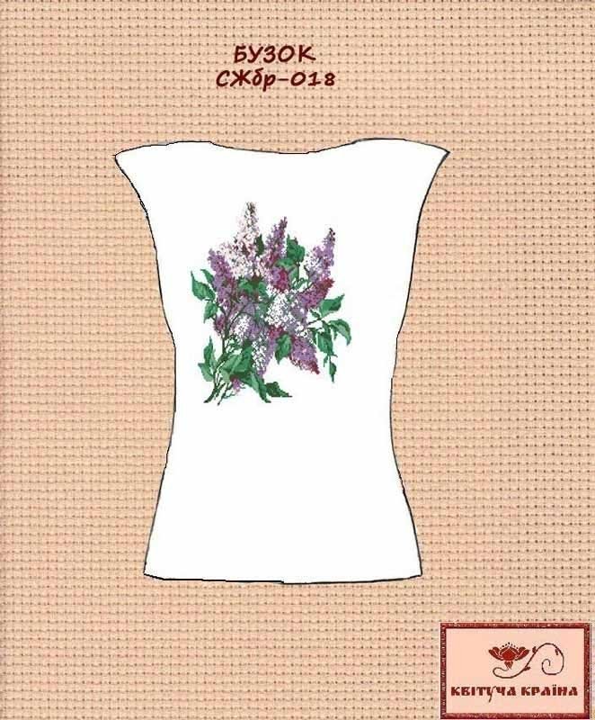 Photo Blank embroidered shirt for women sleeveless SZHbr-018 Lilac