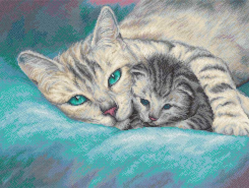 Photo Cross Stitch Kits LetiStitch L8020 Tucked In. Fine Collection