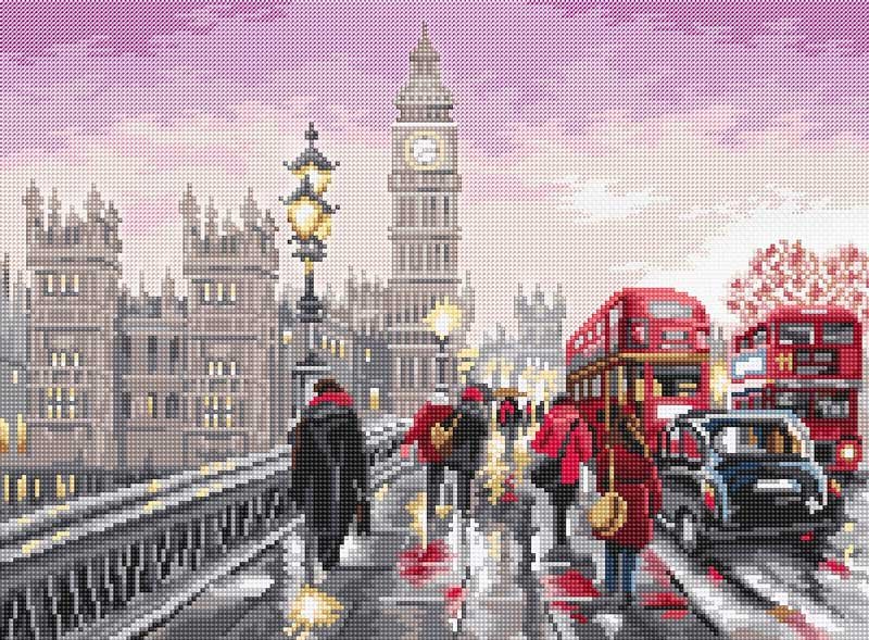 Photo Cross Stitch Kits LetiStitch L8040 Westminster Bridge