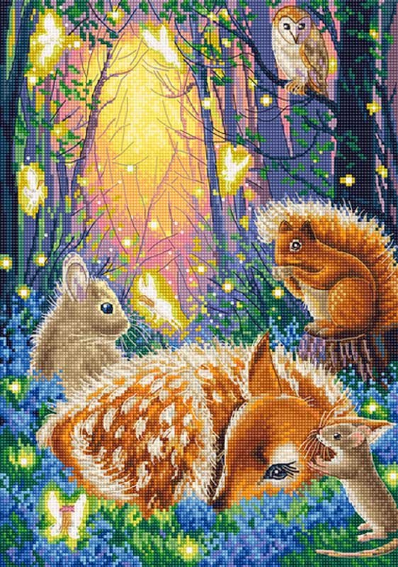 Photo Cross Stitch Kits LetiStitch L8096 Forest of Dreams