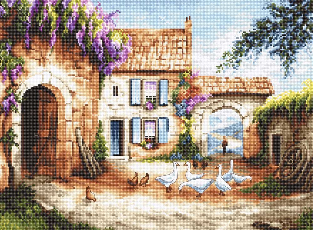 Photo Cross Stitch Kits LetiStitch L902 Village