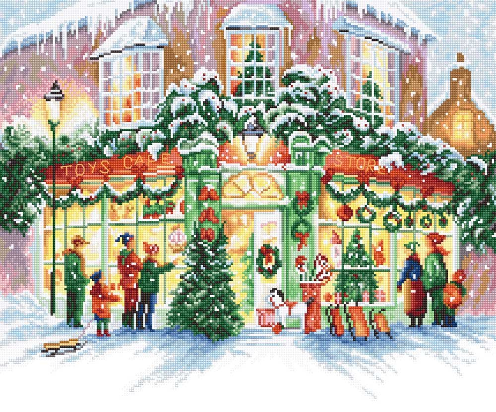 Photo Cross Stitch Kits LetiStitch L914 Christmas shop