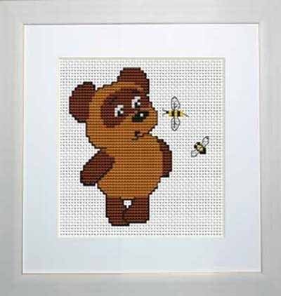 Foto Cross Stitch Kits Luca-S B075 Winnie the Pooh