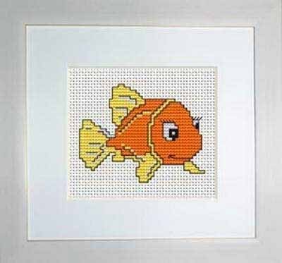 Foto Cross Stitch Kits Luca-S B081 Wild orange fish