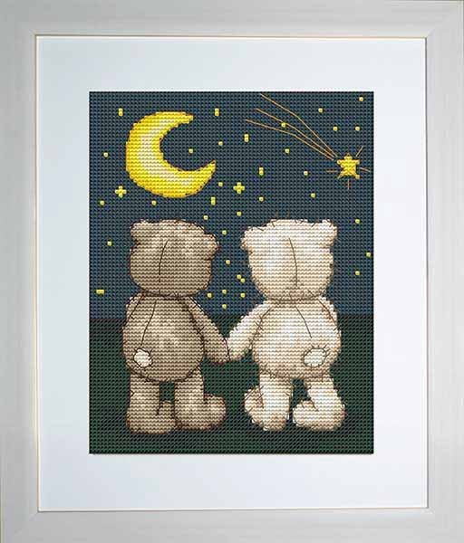 Foto Cross Stitch Kits Luca-S B1091 Bruno and Bianca