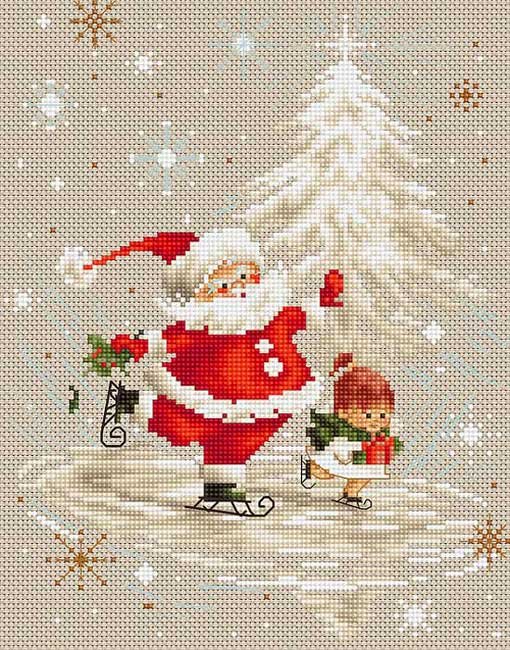 Foto Cross Stitch Kits Luca-S B1118 Santa Claus (discontinued)